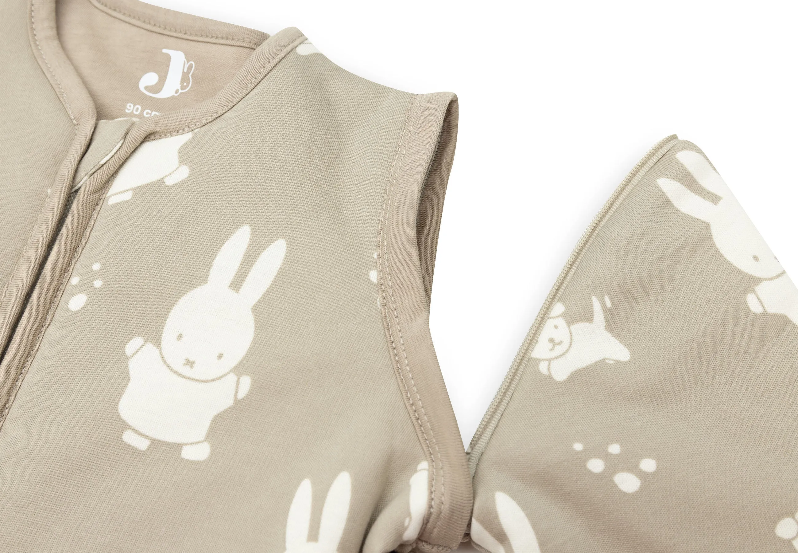 Baby Sleeping Bag Removable Sleeves 90cm Miffy  Snuffy - Olive Green