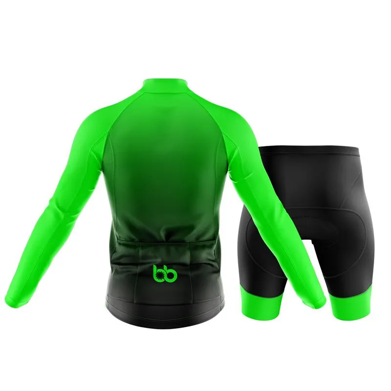 Black to Green Club Cycling Kit