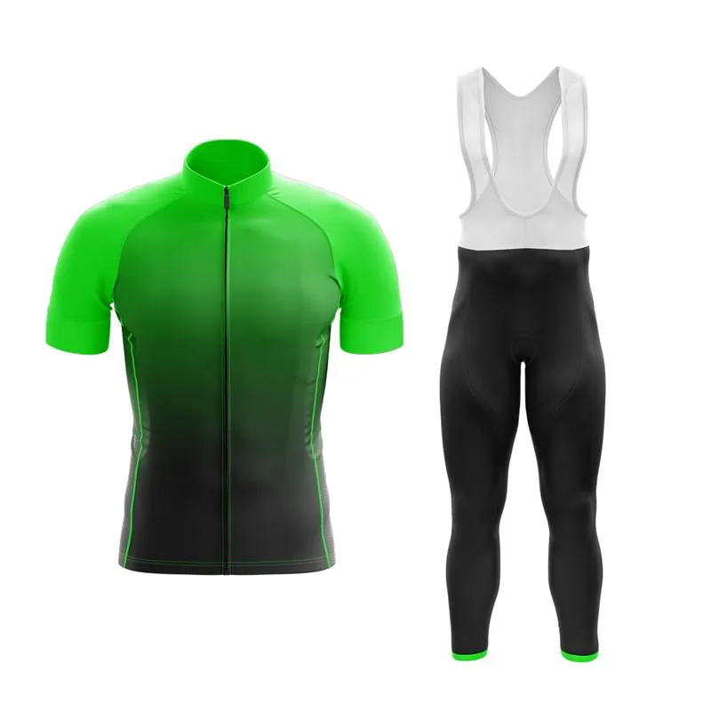 Black to Green Club Cycling Kit