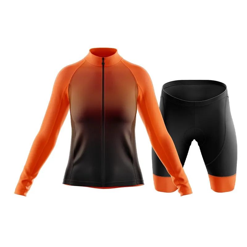 Black to Orange Club Cycling Kit