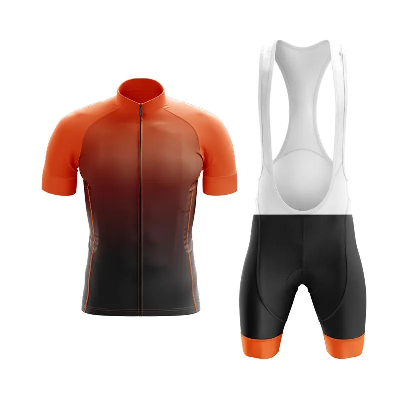 Black to Orange Club Cycling Kit