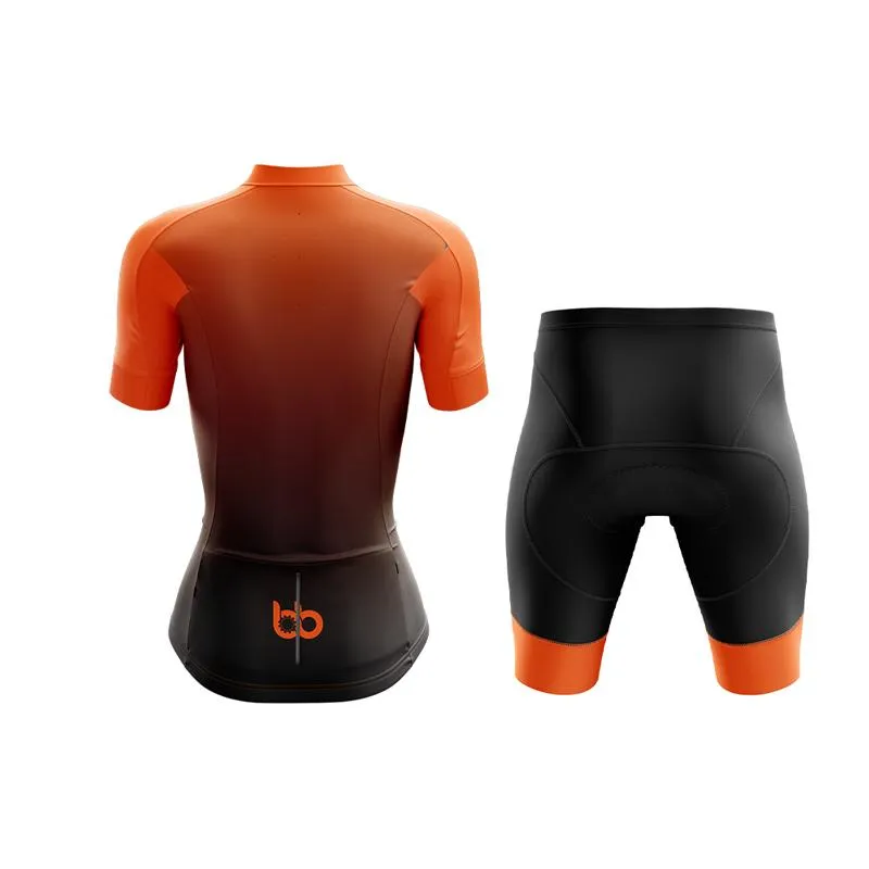 Black to Orange Club Cycling Kit