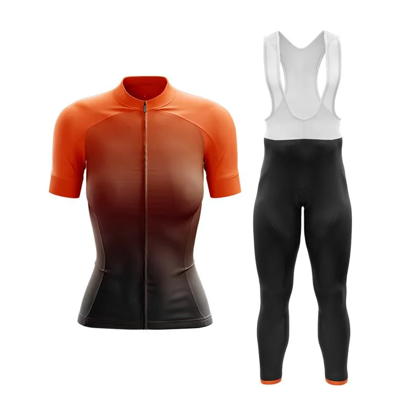 Black to Orange Club Cycling Kit