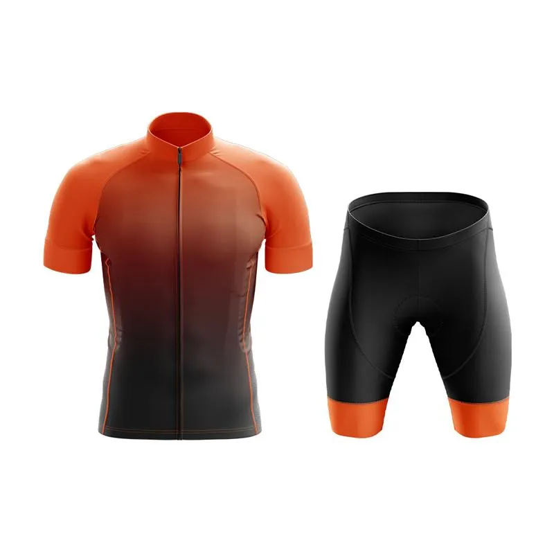 Black to Orange Club Cycling Kit