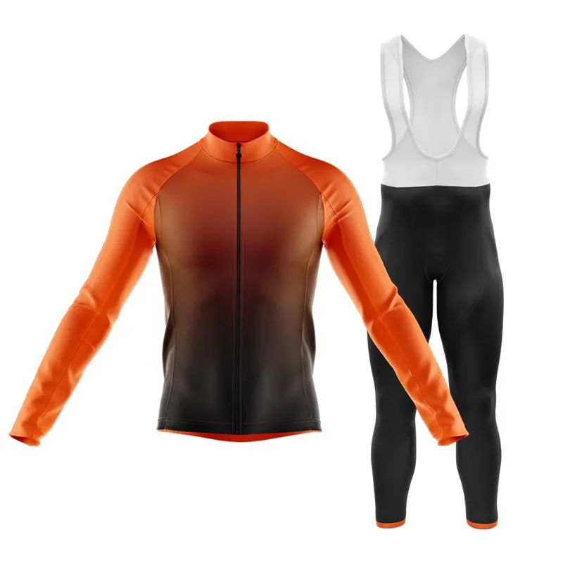 Black to Orange Club Cycling Kit