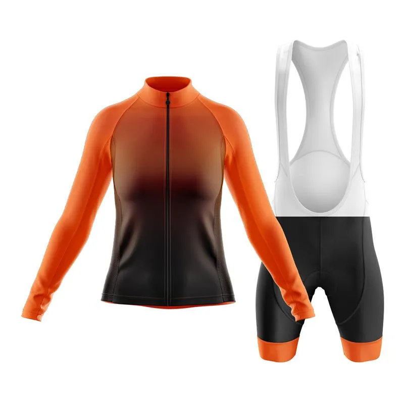 Black to Orange Club Cycling Kit