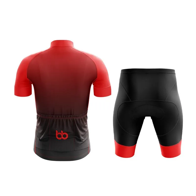 Black to Red Club Cycling Kit