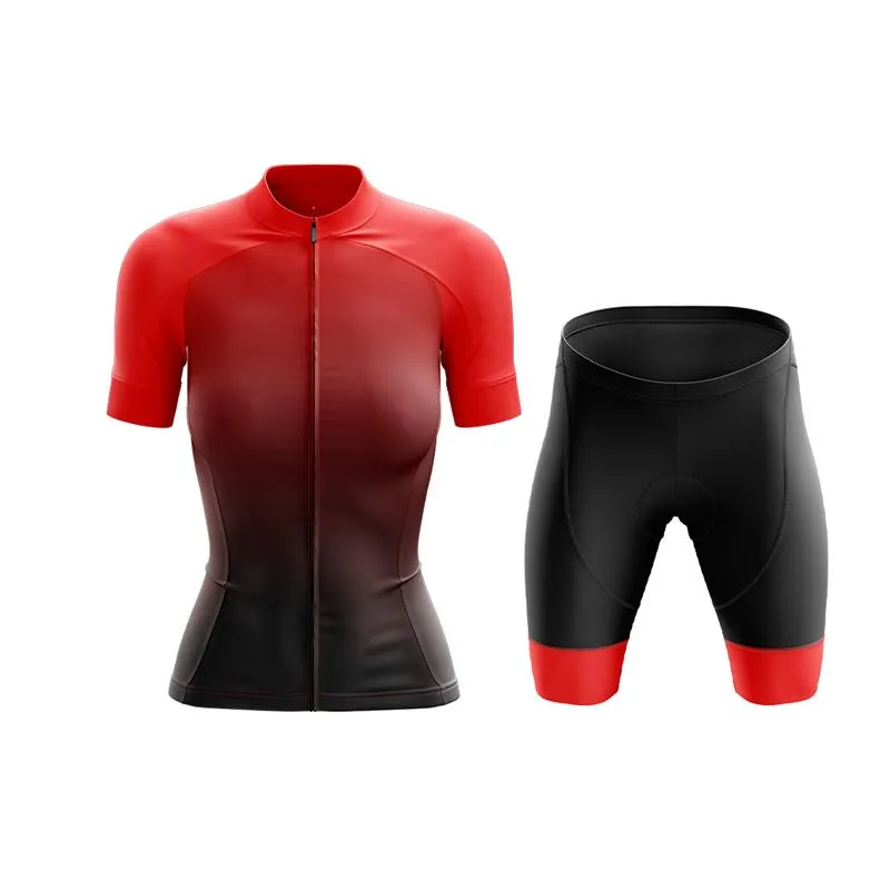 Black to Red Club Cycling Kit