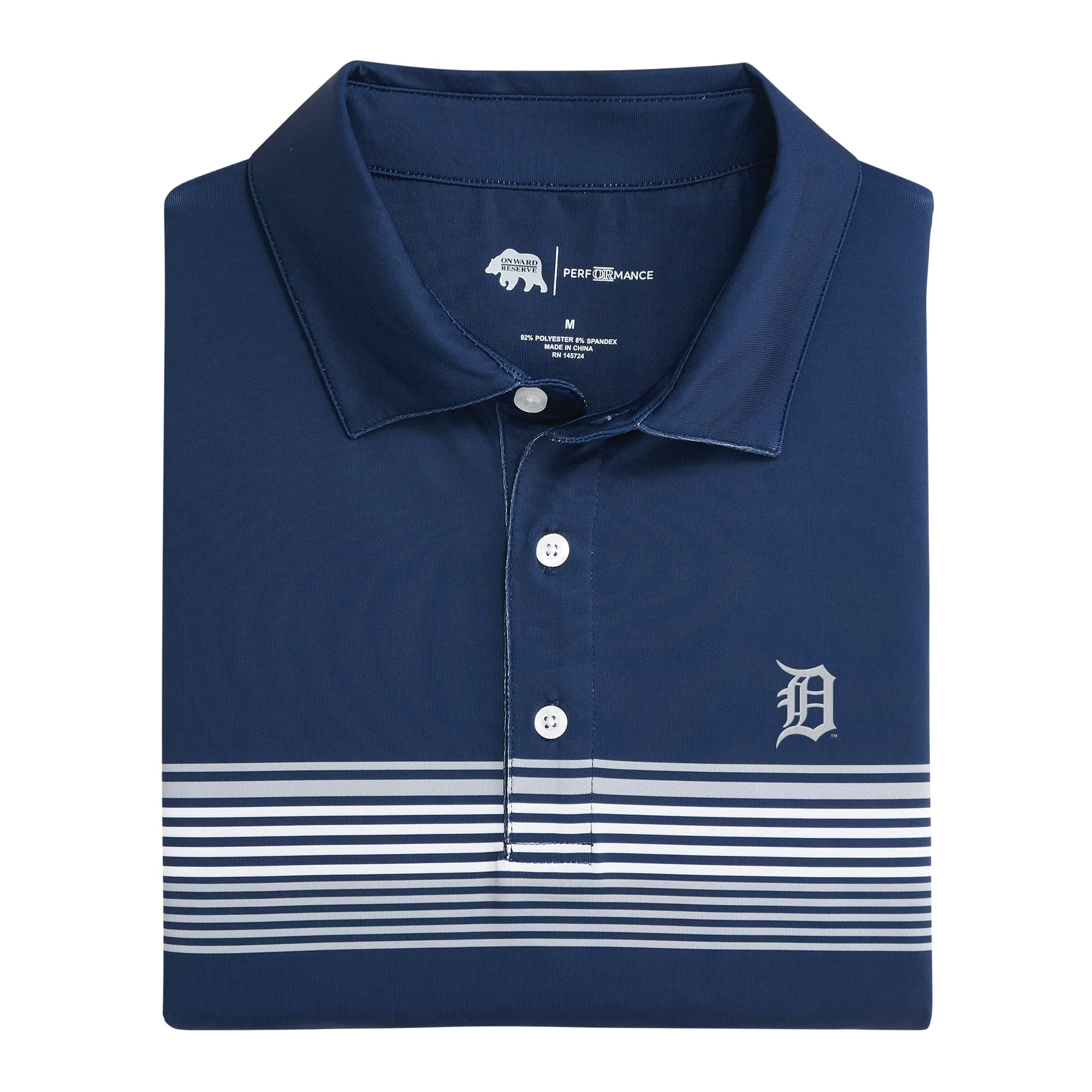 Detroit Tigers Prestwick Printed Performance Polo