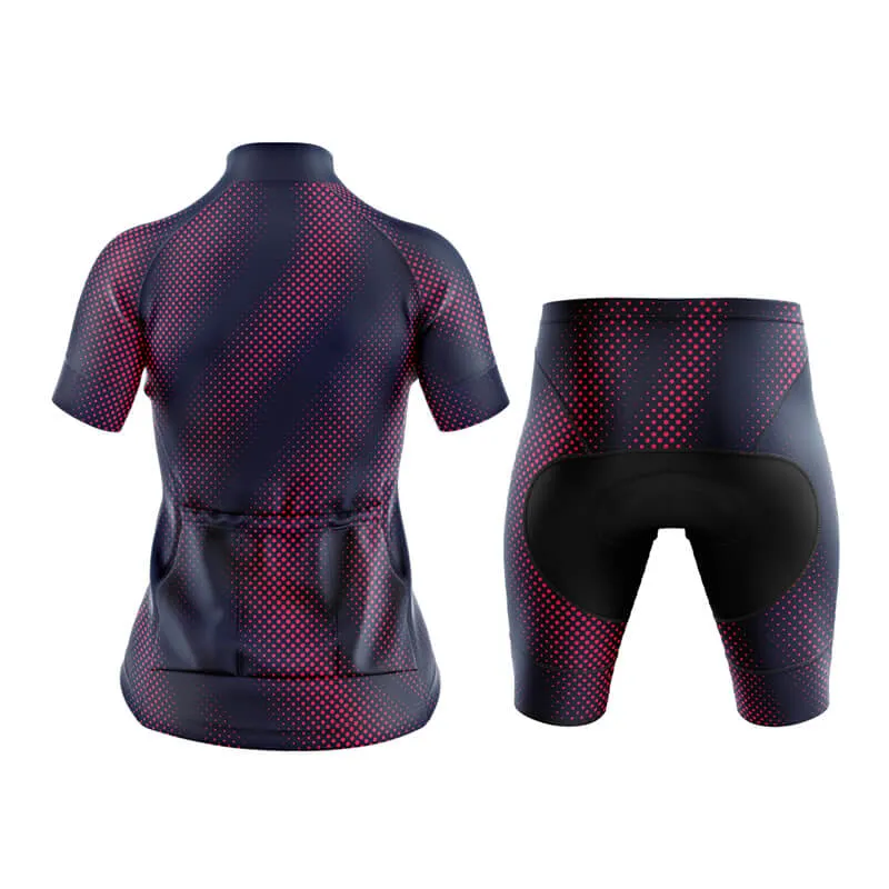 Halftone Club Cycling Kit (Purple Red)