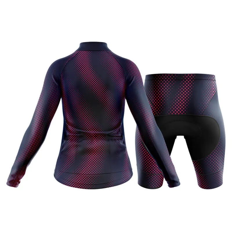 Halftone Club Cycling Kit (Purple Red)