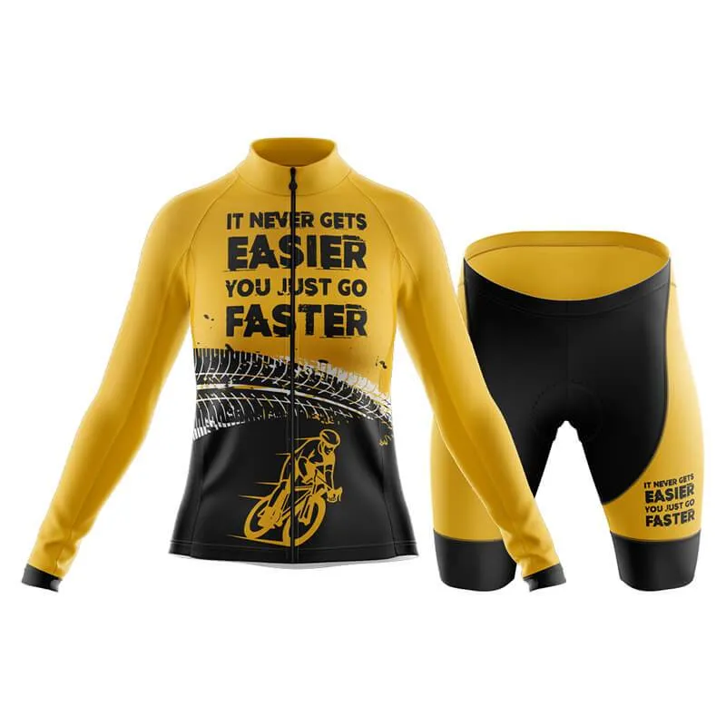 It never gets easier, you just go faster (V2) Club Cycling Kit