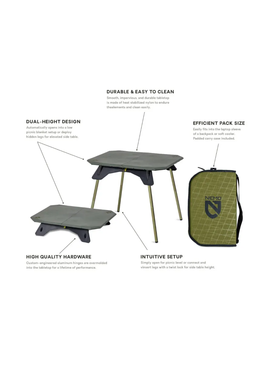 NEMO MOONLANDER DUAL HEIGHT TABLE