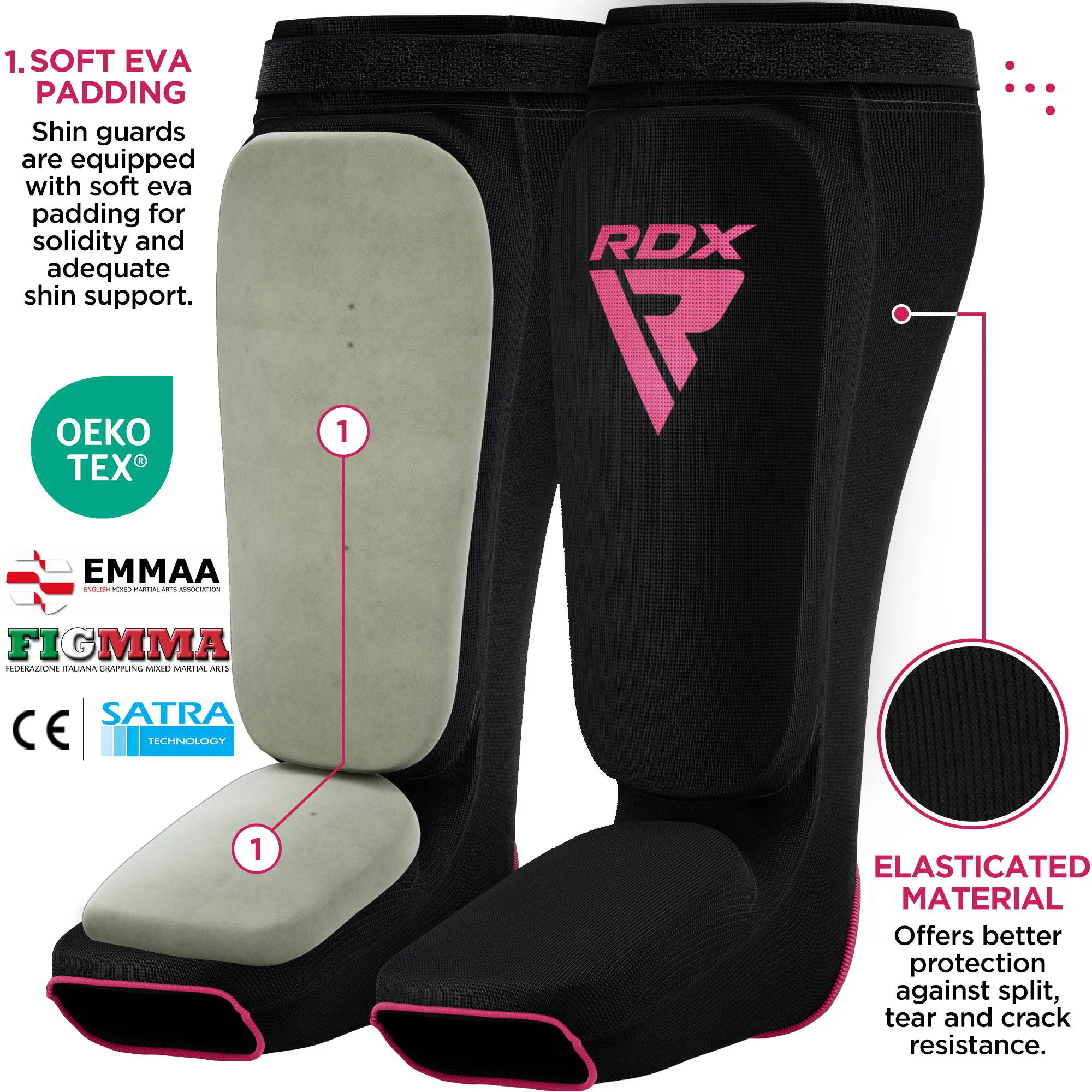 RDX SIB Shin Instep Guard OEKO-TEX® Standard 100 certified