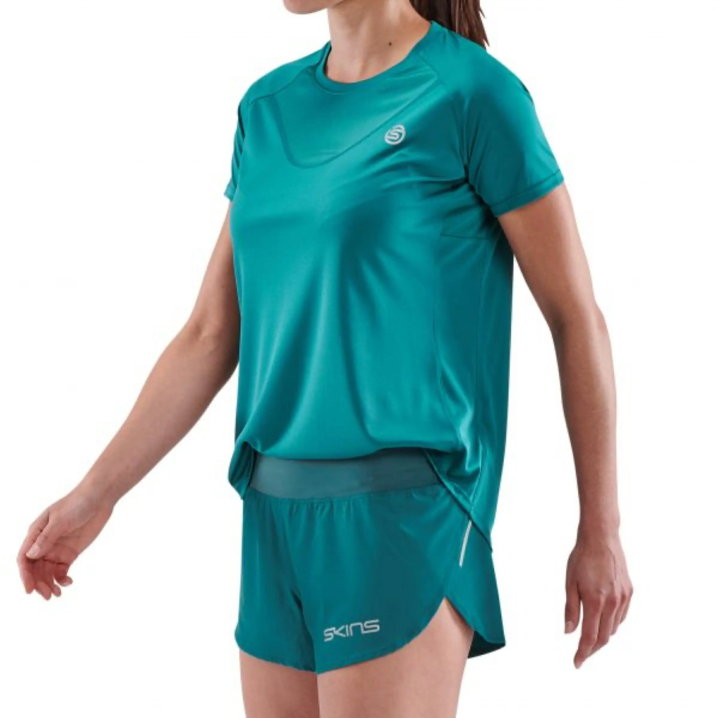 SKINS SERIES-3 WOMEN'S SHORT SLEEVE TOP TEAL