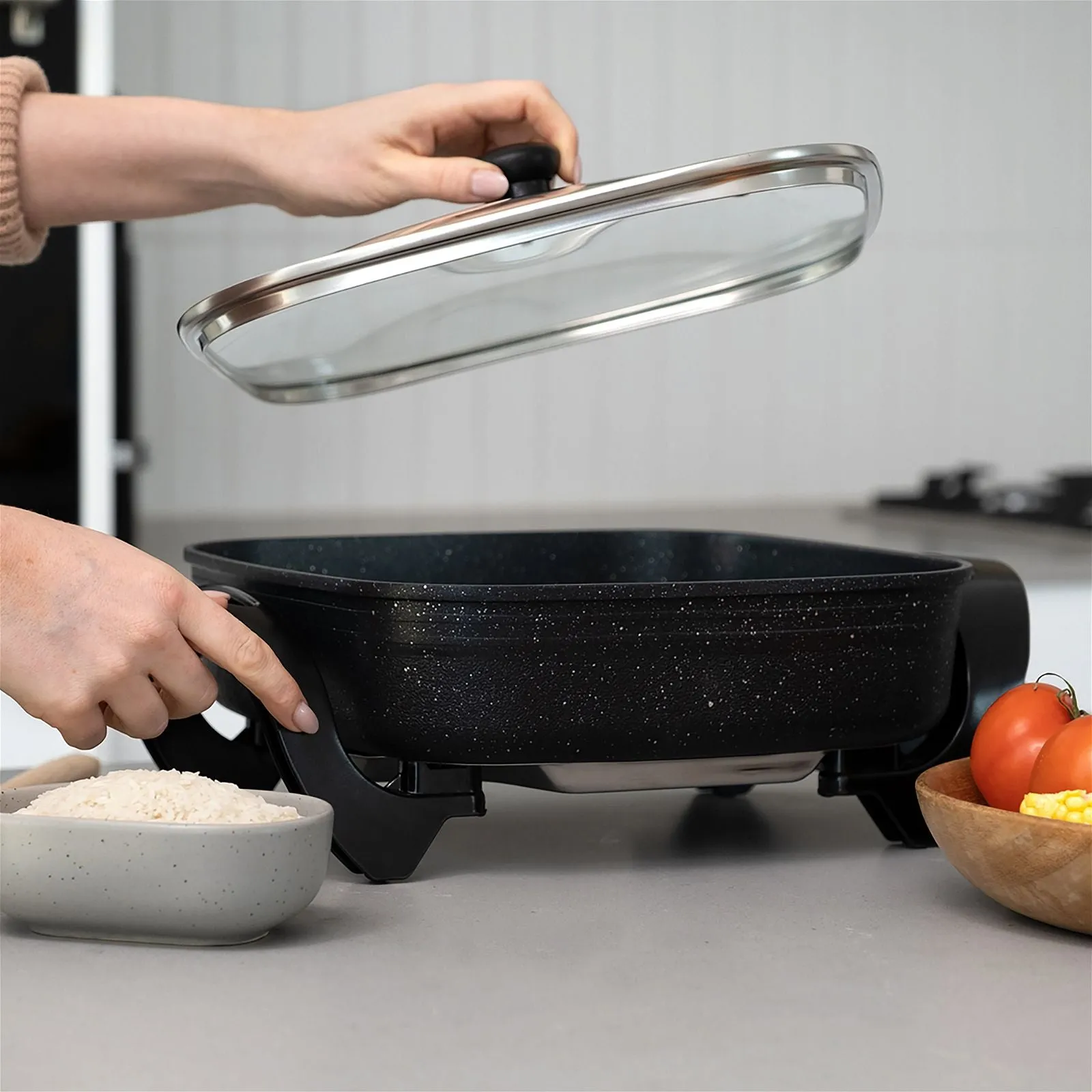 Stone Electric Fry Pan