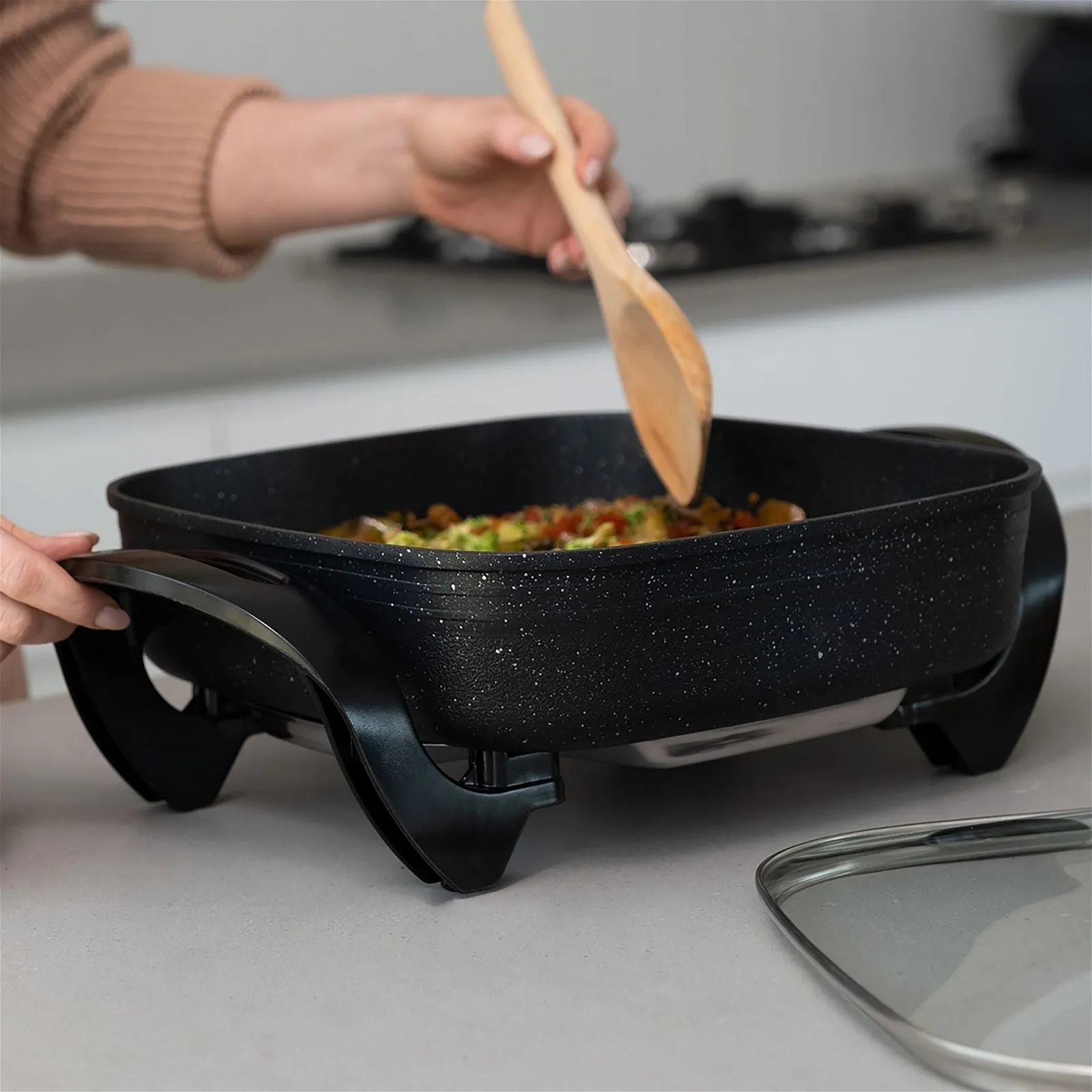 Stone Electric Fry Pan