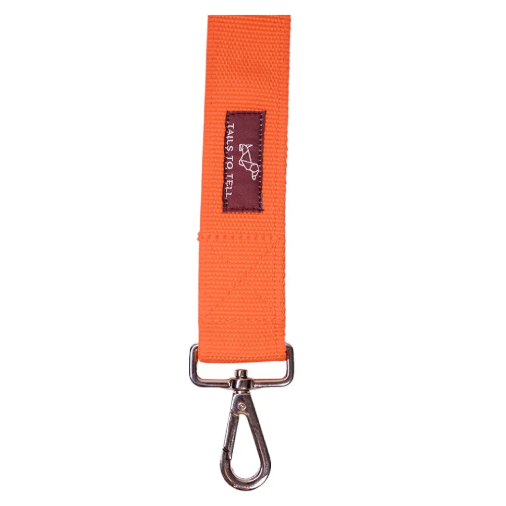 Tails to Tell Tactical Polyester Leash for Dogs (Orange)