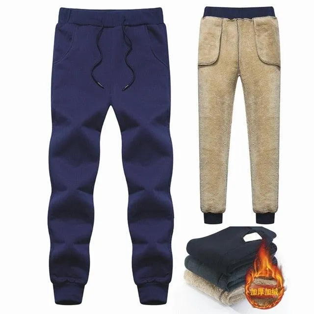 Trending Winter Men's Wool Pants - Thick Fleece Joggers Winter Sweatpants (TG4)(CC2)(F9)