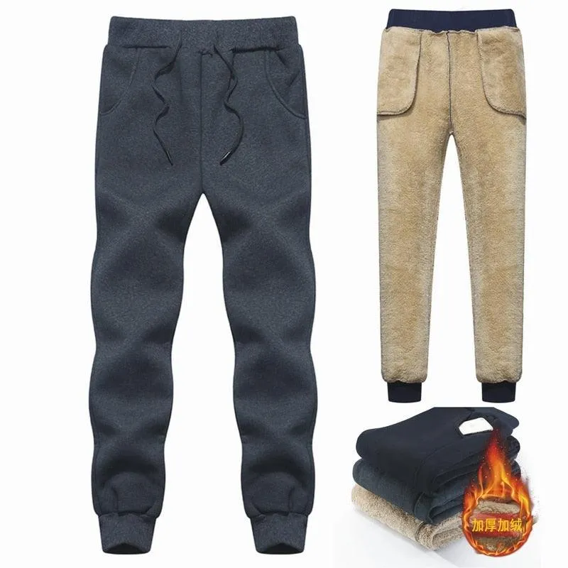 Trending Winter Men's Wool Pants - Thick Fleece Joggers Winter Sweatpants (TG4)(CC2)(F9)