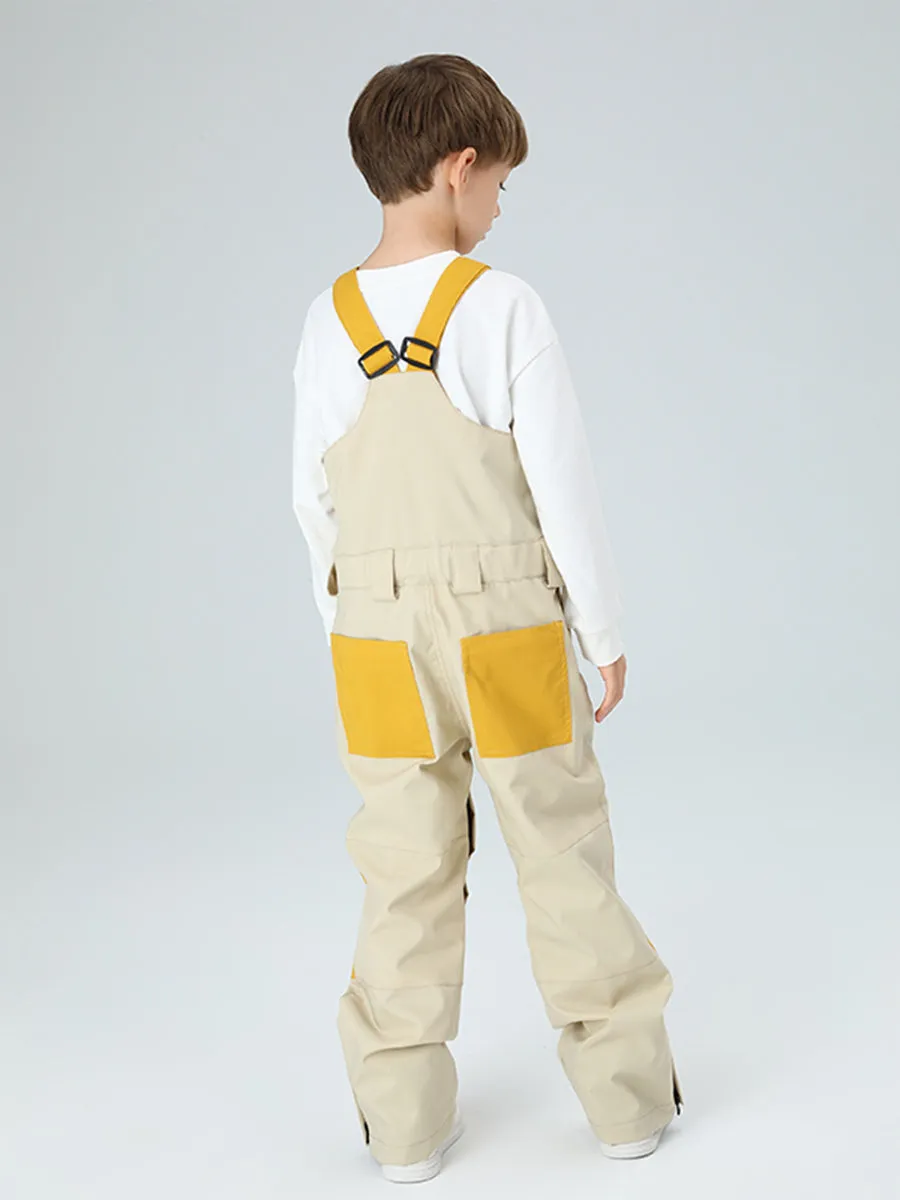 Yeefine Boys Colorblock Ski Overall Bib Pants