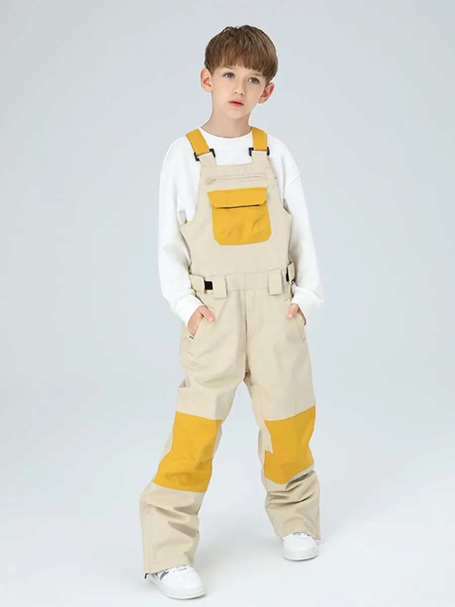 Yeefine Boys Colorblock Ski Overall Bib Pants